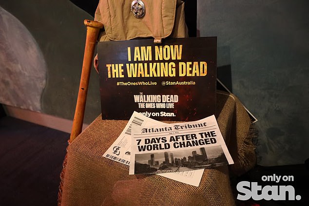 The room boasts an array of interactive challenges themed around The Walking Dead universe, and players must use both their brains and bodies to retrace Rick's steps using items recovered from his backpack