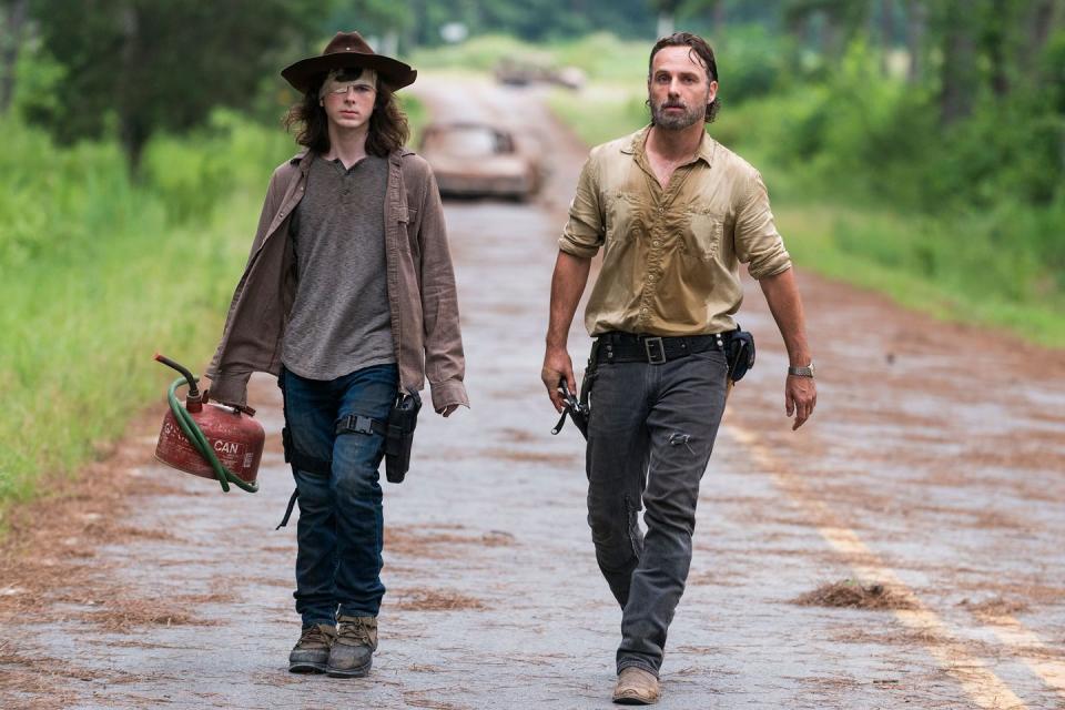 Carl Grimes, Rick Grimes, The Walking Dead, Season 8, episode 8