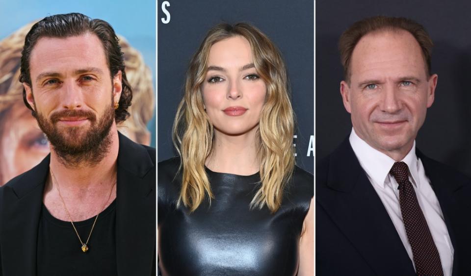 Aaron Taylor-Johnson, Jodie Comer and Ralph Fiennes