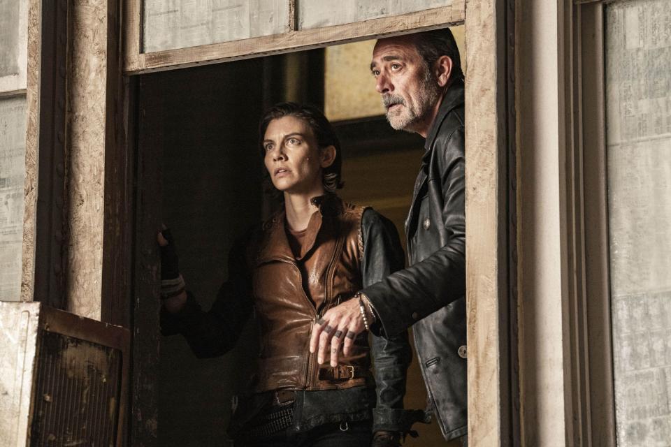 THE WALKING DEAD: DEAD CITY 2023 serie TV creee par Eli Jorne saison 1 episode 2 Lauren Cohan Jeffrey Dean Morgan. Prod DB © Peter Kramer - AMC Networ