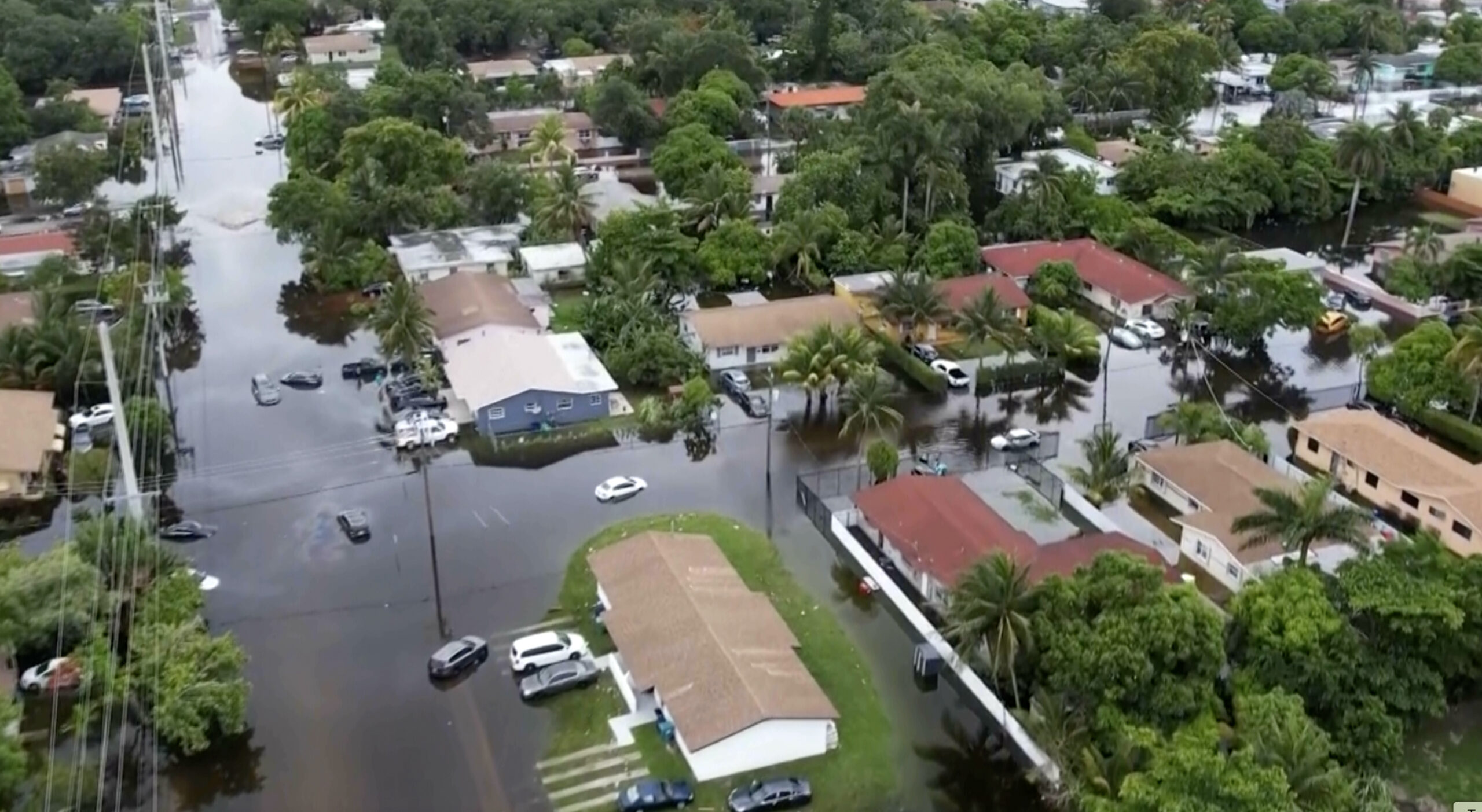 Cars were seen floating around Miami due to the massive flood that started on Tuesday