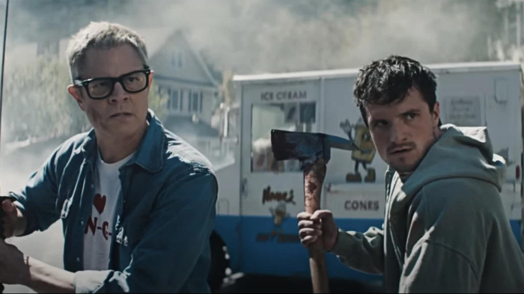 Johnny Knoxville and Josh Hutcherson in the infamous
