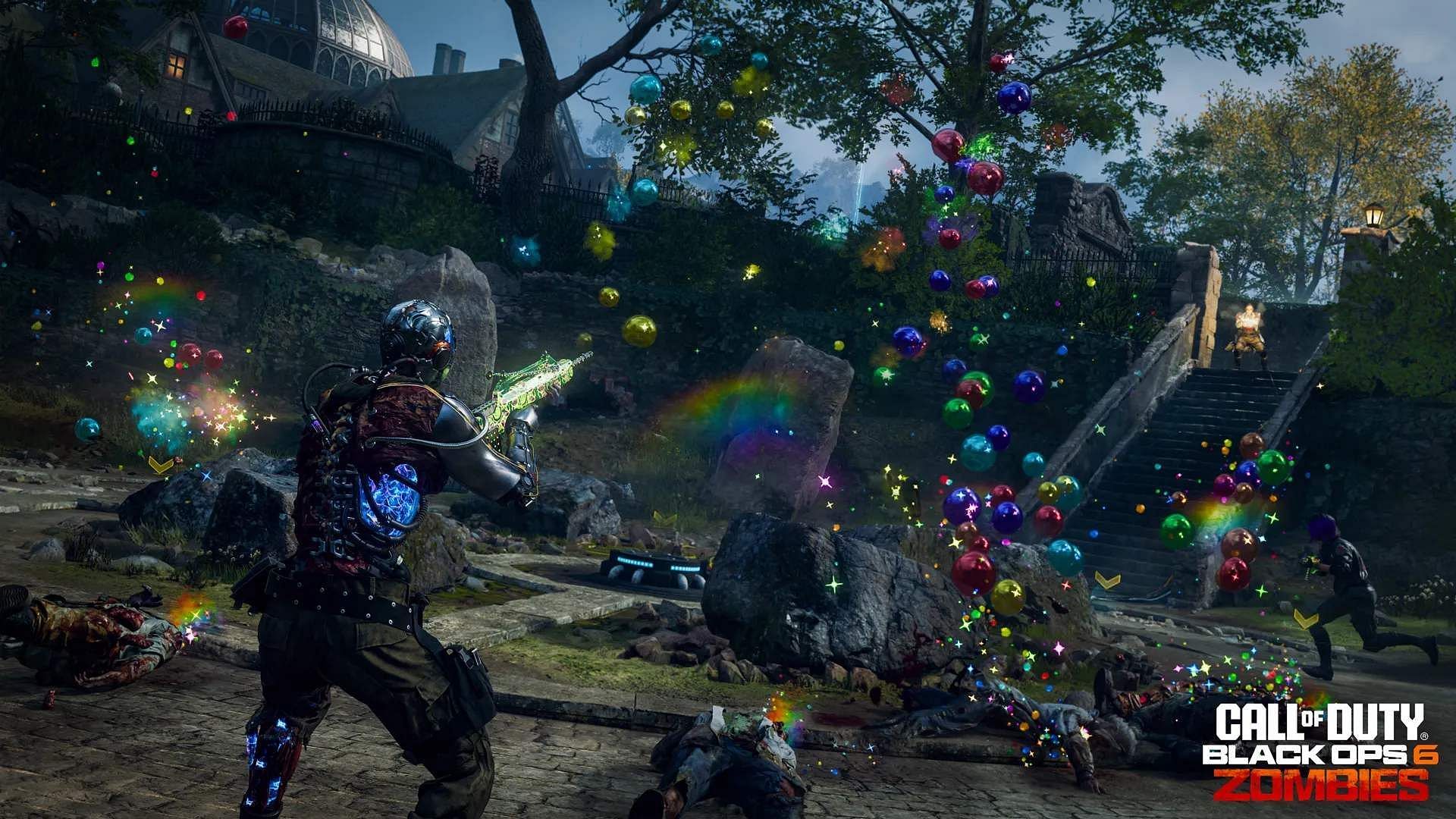 Rainburps (Whimsical) GobbleGum effect in Black Ops 6 Zombies Season 4 (Image via Activision)