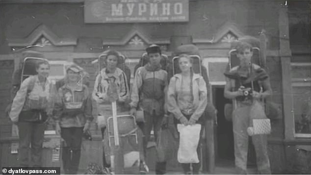 The group sett off from the small town of Murino (pictured), which sits on Lake Baikal