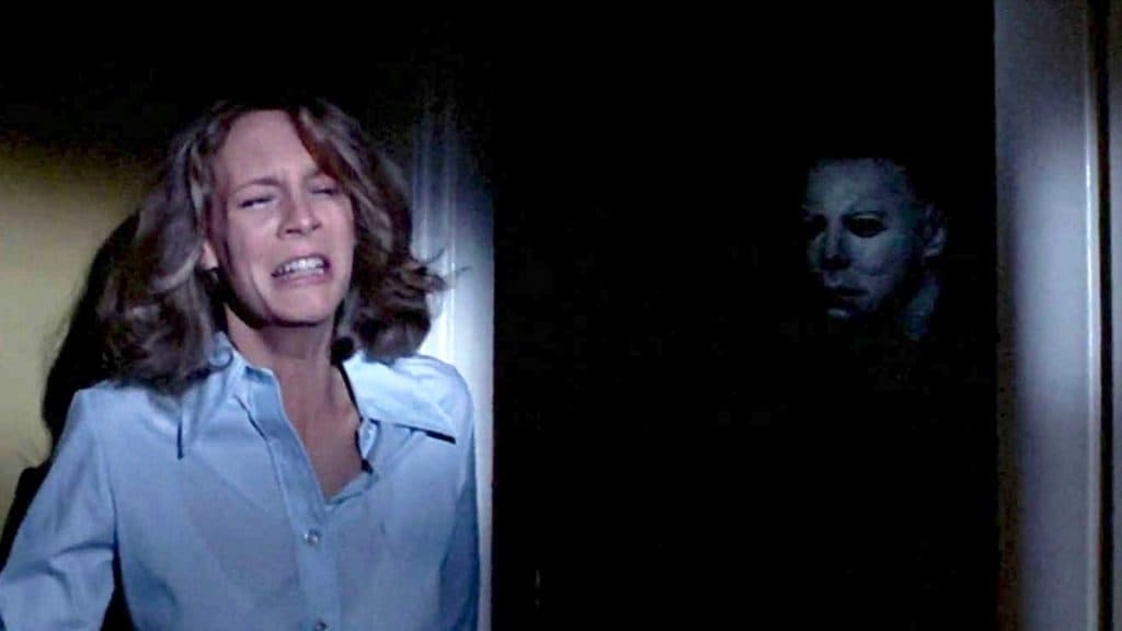 Michael trying to kill Laurie in Halloween.