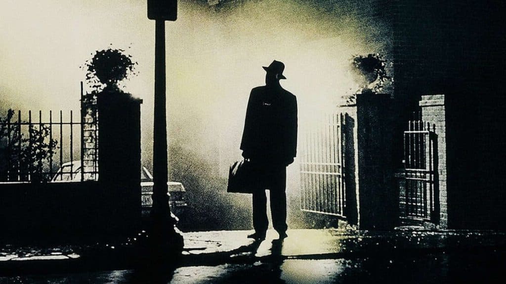The priest about to face a demon in The Exorcist.