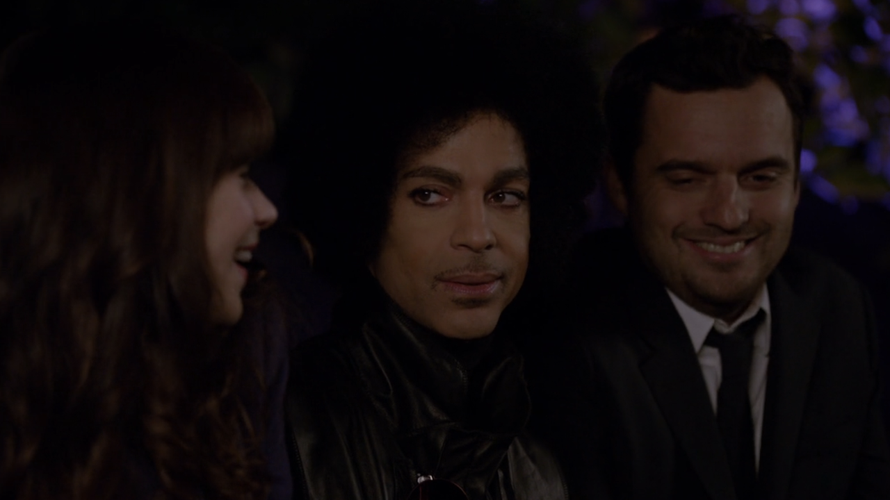 Jess and Nick fangirling over Prince in New Girl