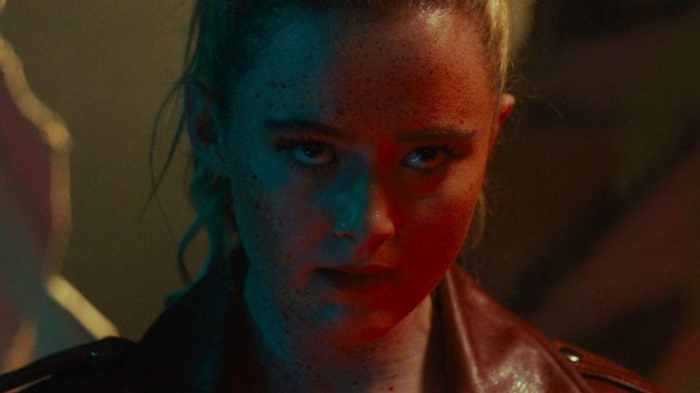 A blood-spattered Kathryn Newton as the Blissfield Butcher in Freaky