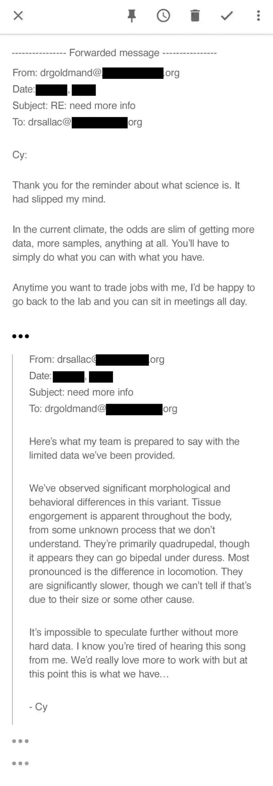 The email shown on the website (Rage Leaks / Sony)
