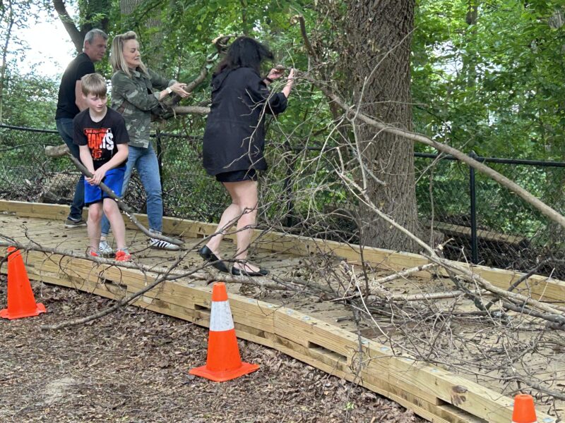 Irvington Children Practice Defeating The Climate Zombies