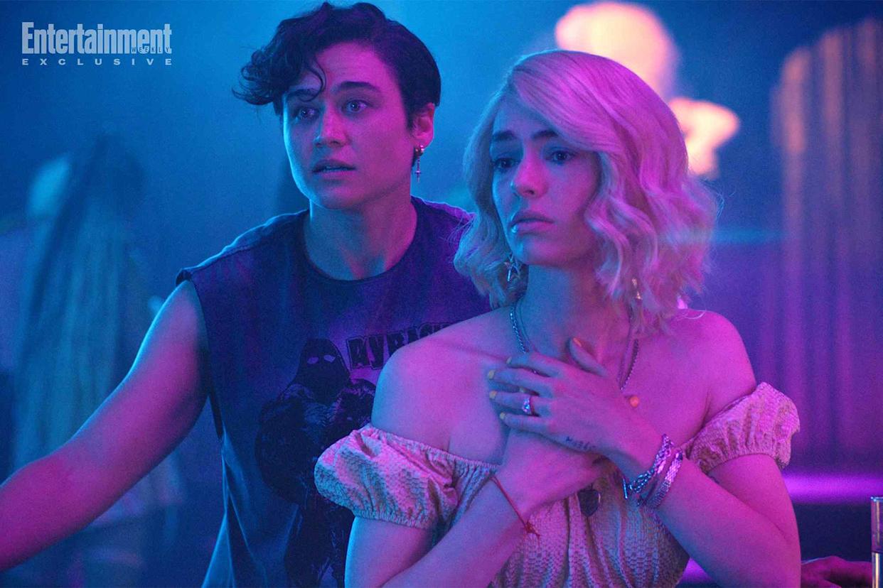 Copyright is Queens of the Dead LLC Katy O'Brian as Dre, Jack Haven as Kelsey in 'Queens of the Dead'