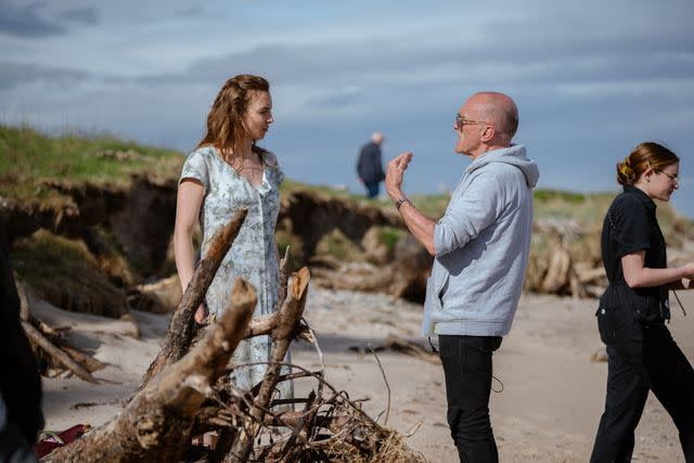 Miya Mizuno/Columbia Danny Boyle directing Jodie Comer on the set of '28 Years Later'