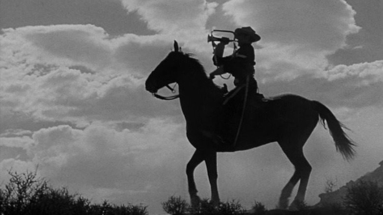 Bugler (Frank McGrath) on horse in She Wore A Yellow Ribbon