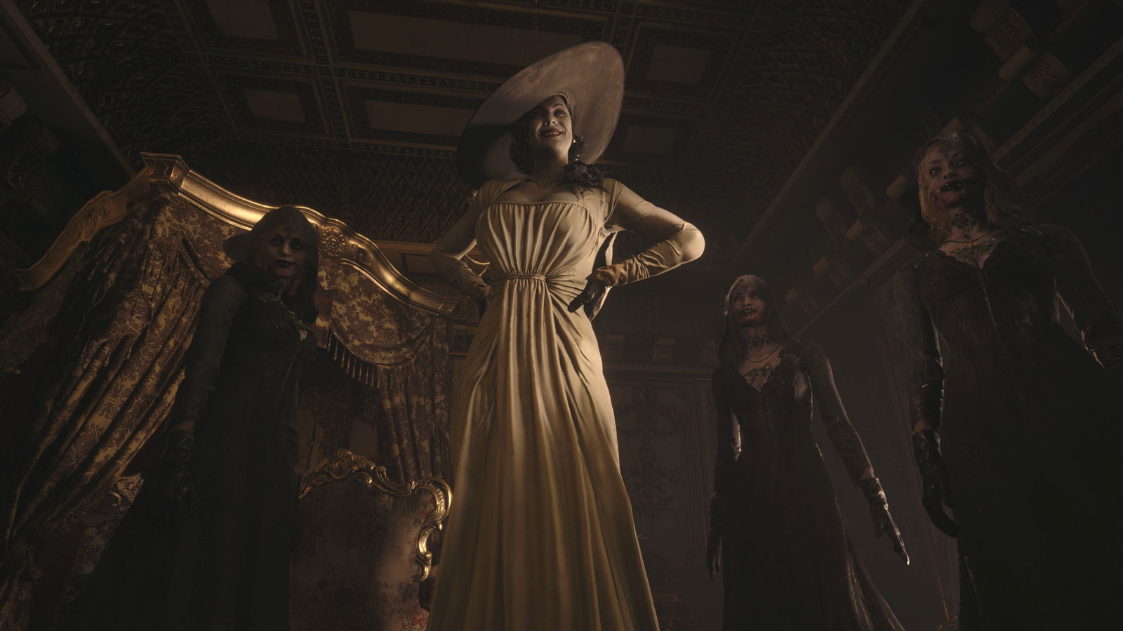 Lady Dimitrescu in Resident Evil Village.